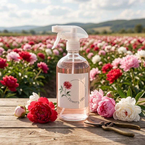 Home spray peonias