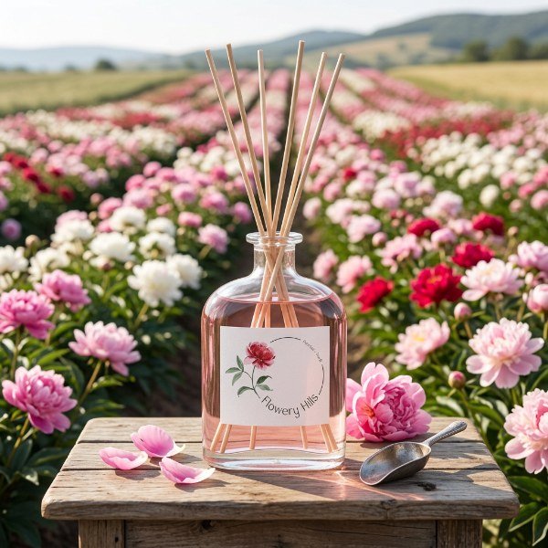 Difusores rosa-peonia