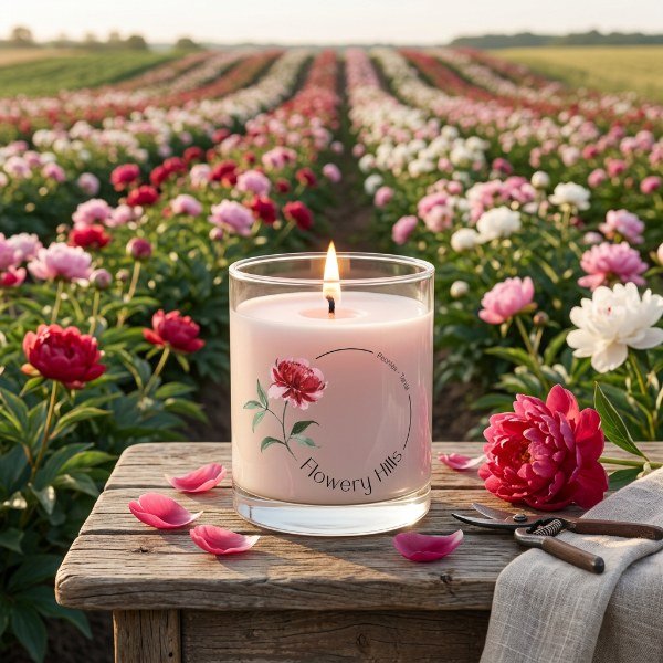 Vela aroma peonias