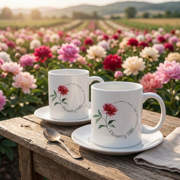 Tazas florales